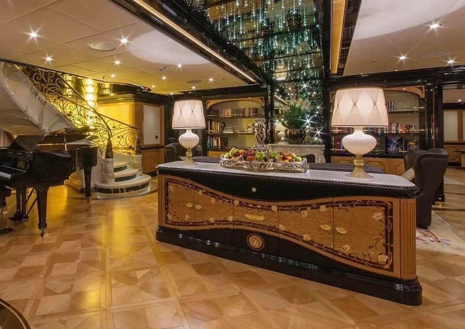 Swarovski ceiling superyacht